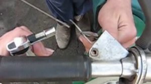 Пайка мотоциклетного троса твердым припоем.