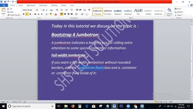 Bootstrap4 Tutorial For Beginners - 11 | Bootstrap4 Jumbotron tutorial for beginners | Jumbotron смотреть онлайн