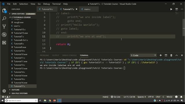 Goto Statement In C: C Tutorial In Hindi #17 смотреть онлайн