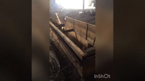 Каркасный гараж из труб нкт заливка смотровой ямы