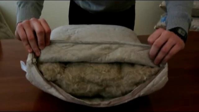 Льняная подушка от ТМ "Хэппи Лён" смотреть онлайн