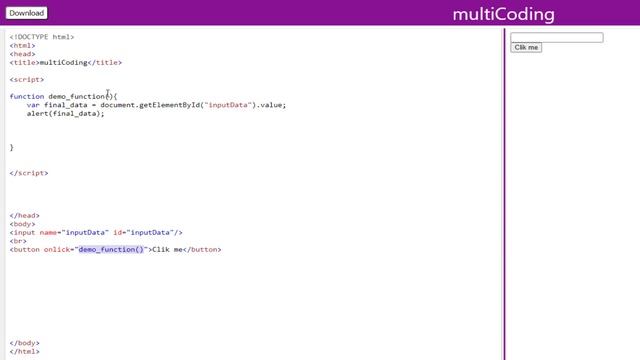 How to get value from input field in javascript in Hindi | document.getElementById смотреть онлайн