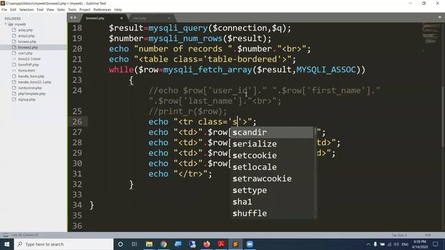 PHP/MySql: Browse & Delete Data смотреть онлайн