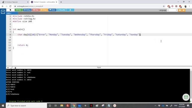 Algorithmics & Programming - Exercise - Day of the week смотреть онлайн