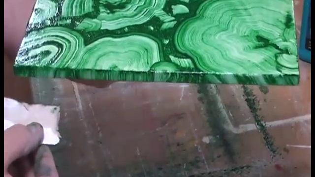 Malachite Paint Effect Tutorial смотреть онлайн