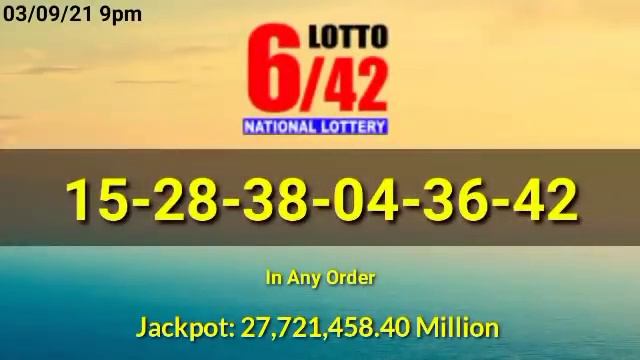9pm PCSO Lotto Result Today March 9, 2021 2D 3D STL ez2 Swertes 6D 6/42 6/49 6/58 смотреть онлайн
