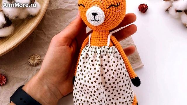 Амигуруми: схема Летняя лисичка. Игрушки вязаные крючком - Free crochet patterns. смотреть онлайн