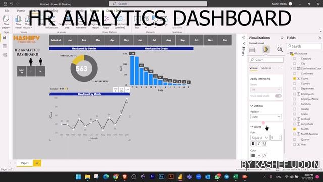 HR ANALYTICS DASHBOARD - Quick Video | Hashify Trainings смотреть онлайн