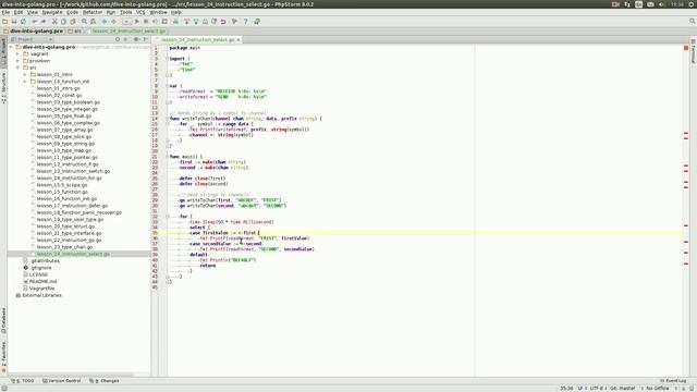 Погружение в Google Go: Инструкции - select смотреть онлайн
