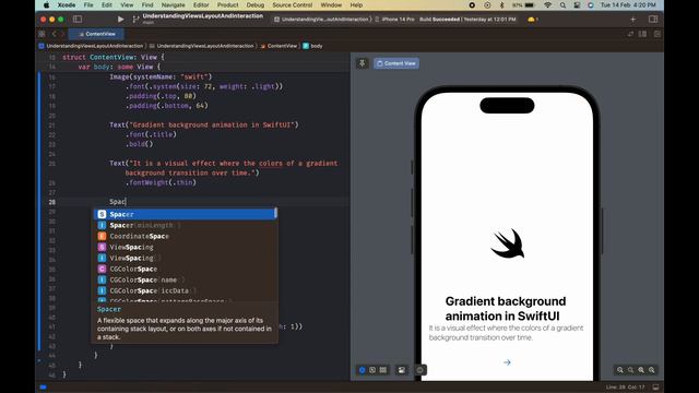 Gradient Background Animation In SwiftUI | Implementation Video | SwiftUI