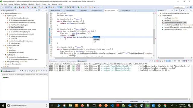 Micro Service Development using Spring | Spring Boot Exception Handling | Spring Boot Tutorial - 13 смотреть онлайн