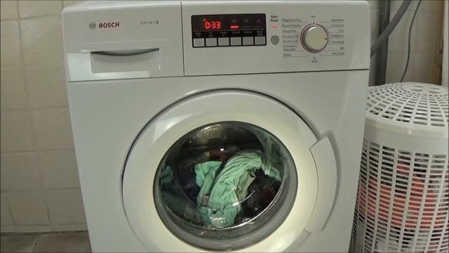 Easy-care rapid - Quick wash 20 degrees program BOSCH WAB28220 washing machine, test example #309 смотреть онлайн