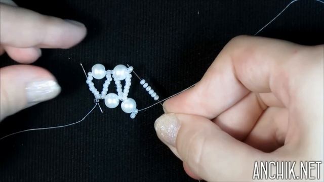 Tutorial: Beaded choker with pearls (Wedding style) / Чокер из бисера и жемчуга "Леди" (свадебный) смотреть онлайн