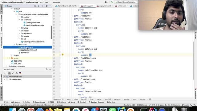 Spring boot microservices | Kubernetes | Angular | Docker | Skaffold | Google Cloud смотреть онлайн