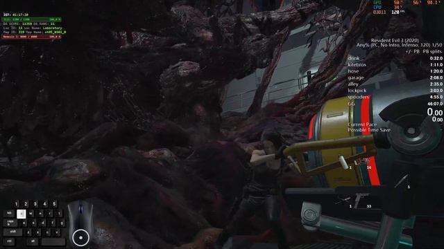 последний Немезис без уворотов, сложность ад. RE3 Remake