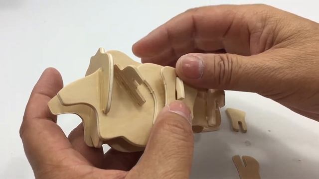 DIY 3D Woodcraft Construction Kit BULL смотреть онлайн