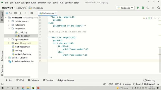 Python Loops | For | Nested For Loop | While Loop | Statement | Break | Continue | Pass | In Hindi смотреть онлайн