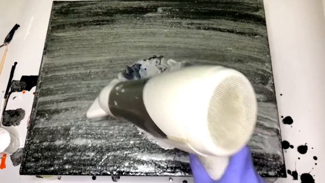 Необычная картина акриловыми красками с поталью "серебро" смотреть онлайн