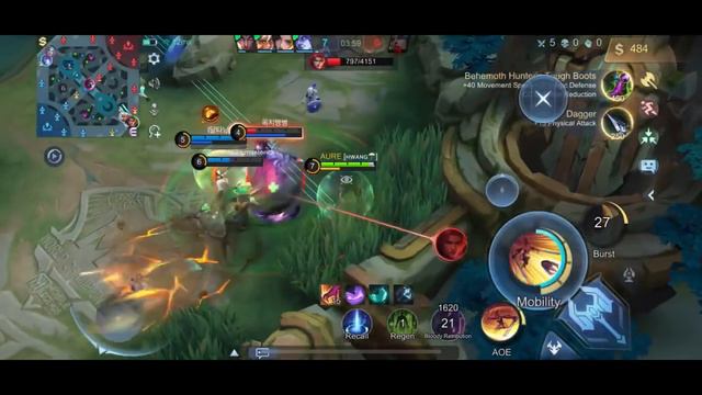 Mobile Legends: Bang Bang, Iphone 15 Pro Max 120 fps Fanny Gameplay video смотреть онлайн