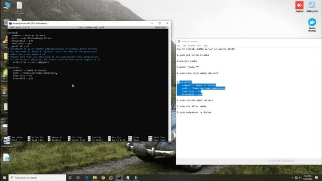 SAMBA SERVER CONFIGURATION IN UBUNTU смотреть онлайн