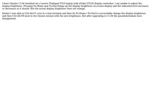 Ubuntu: Display brightness adjustment not working смотреть онлайн