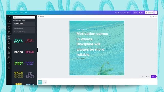 How to Create ANIMATED QUOTES for social media with Canva смотреть онлайн