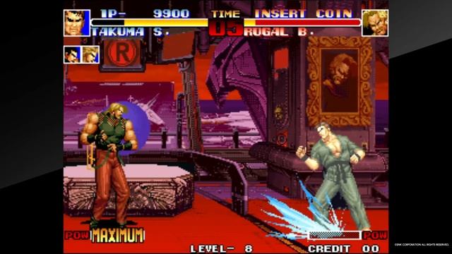 ACA NEOGEO THE KING OF FIGHTERS '94 takuma sakazaki vs rugal cpu level 8 ( rugal not get dizzy ) смотреть онлайн