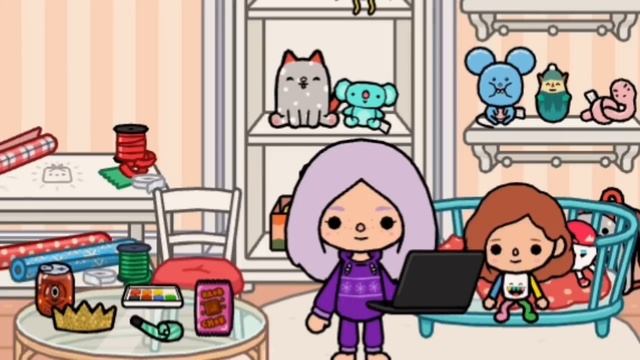 НОВЫЙ ГОД В РЕАЛЬНОЙ ЖИЗНИ // новый год сумасшедшей семейки тока бока // toca boca life world смотреть онлайн