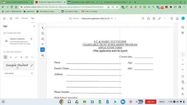 Chromebook PDF Annotation with Adobe Acrobat 11/2/22 смотреть онлайн