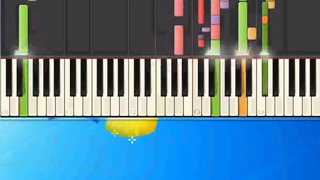 A word in spanish Elton John [Piano tutorial by Synthesia] смотреть онлайн