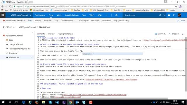 #vstssprints 120 - Automatically complete work items when completing pull requests смотреть онлайн