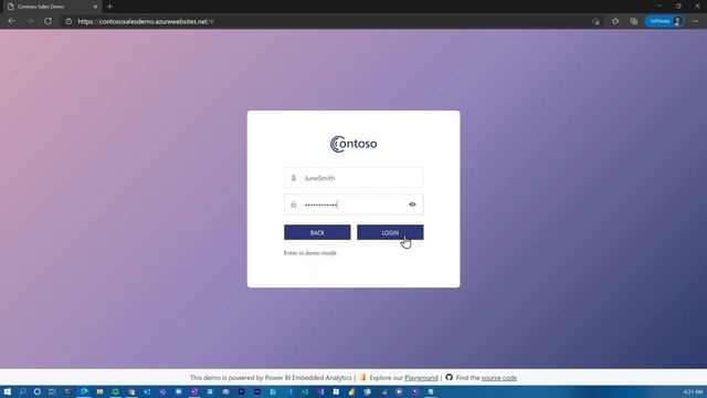 New Contoso Sample app for Power BI Embedded смотреть онлайн