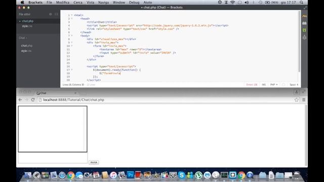 [PHP, Ajax] Chat (Tutorial esteso) - Parte 1 смотреть онлайн