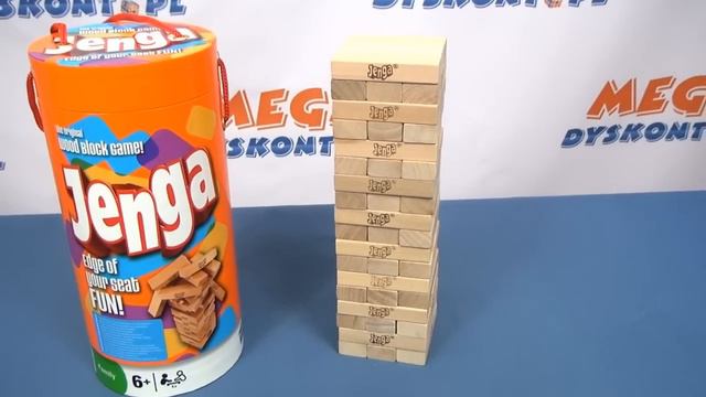 Jenga Pomarańczowa - Wieża z drewnianych klocków - Hasbro - www.MegaDyskont.pl - sklep смотреть онлайн