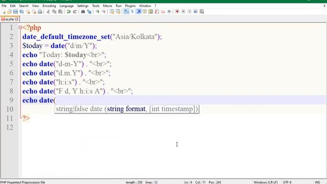 PHP Date Functions & Time Function Video Tutorials смотреть онлайн