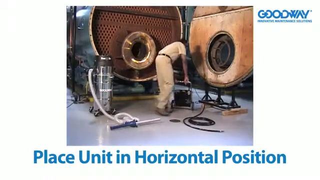 Очистка теплообменников с помощью аппарата от компании Goodway