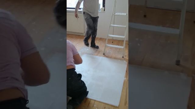 Стеклохолст на потолок!!! смотреть онлайн