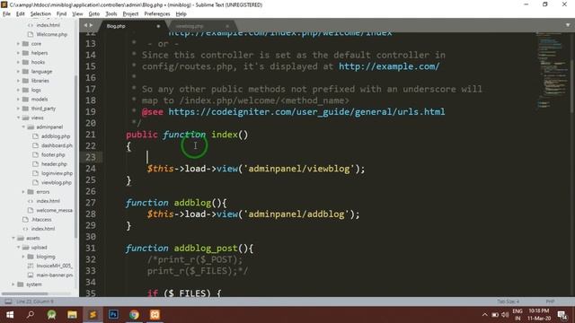 Codeigniter Mini Project - View Blog смотреть онлайн