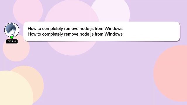 How to completely remove node.js from Windows смотреть онлайн