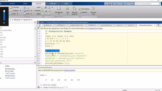 Interpolation and curve fitting смотреть онлайн