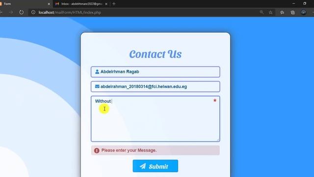 Responsive Contact Form Web Page Design Using PHP & HTML & CSS & BOOTSTRAP & JQUERY смотреть онлайн