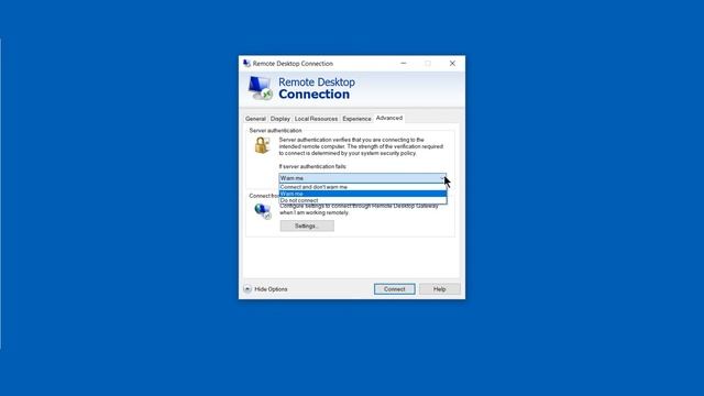 How to bypass server authentication using Remote Desktop in Windows 10 смотреть онлайн