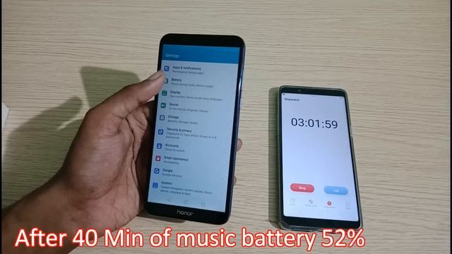 Honor 7C Battery Drain Test