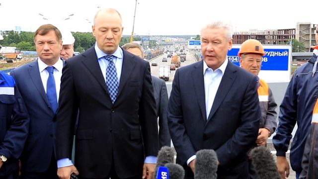 Открытие эстакады Дмитровское шоссе-МКАД 16.06.2014 смотреть онлайн