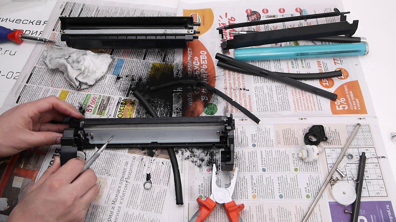 Разлом картриджа лазерного принтера смотреть онлайн