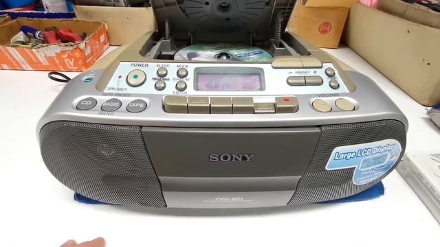 SONY CFD-S01 [220V] เครื่องเล่นเทป+CD++วิทยุ ใช้งานเต็มระบบ смотреть онлайн