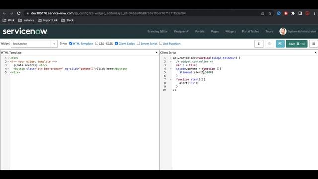 Service Portal D20 - $timeout & $location Services смотреть онлайн