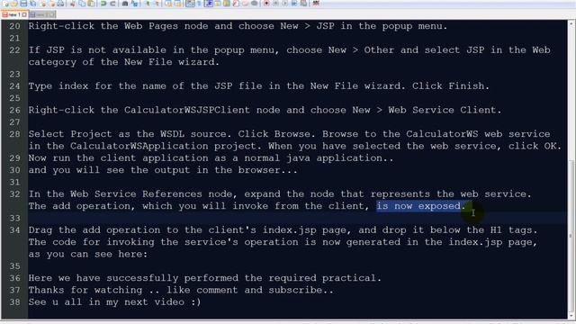 Create a web service that will be consumed by a JSP BASED APP смотреть онлайн