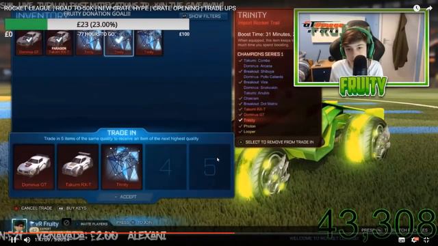 BEST CRATES/TRADE UPS VIDEO IN ROCKET LEAGUE HISTORY смотреть онлайн