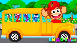 Синий трактор Машинки Колеса у автобуса крутятся Песенки для детей про Счет Учим цифры Считалочка